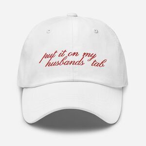 Put it on My Husband Tab Cap, Bachelorette Party, Wife gift,bride hat, Fiance